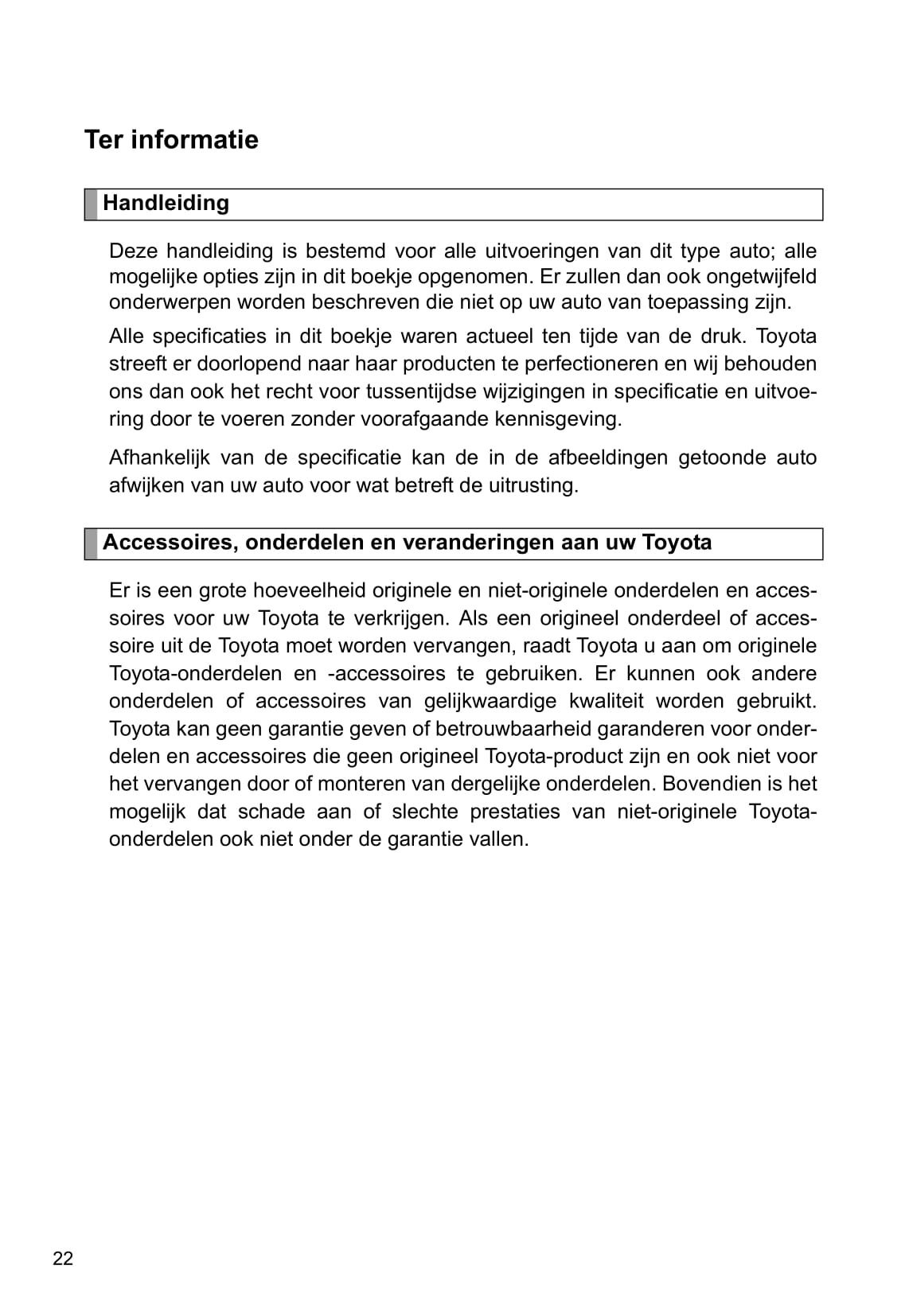 2011-2012 Toyota Verso Owner's Manual | Dutch