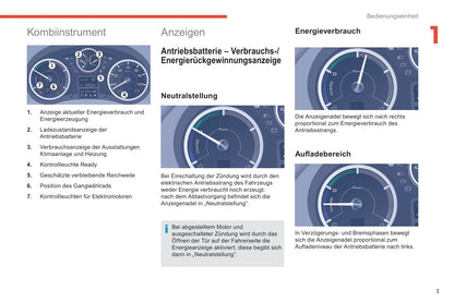 2016 Citroën e-Berlingo Multispace/Berlingo Electric Supplement Manual | German