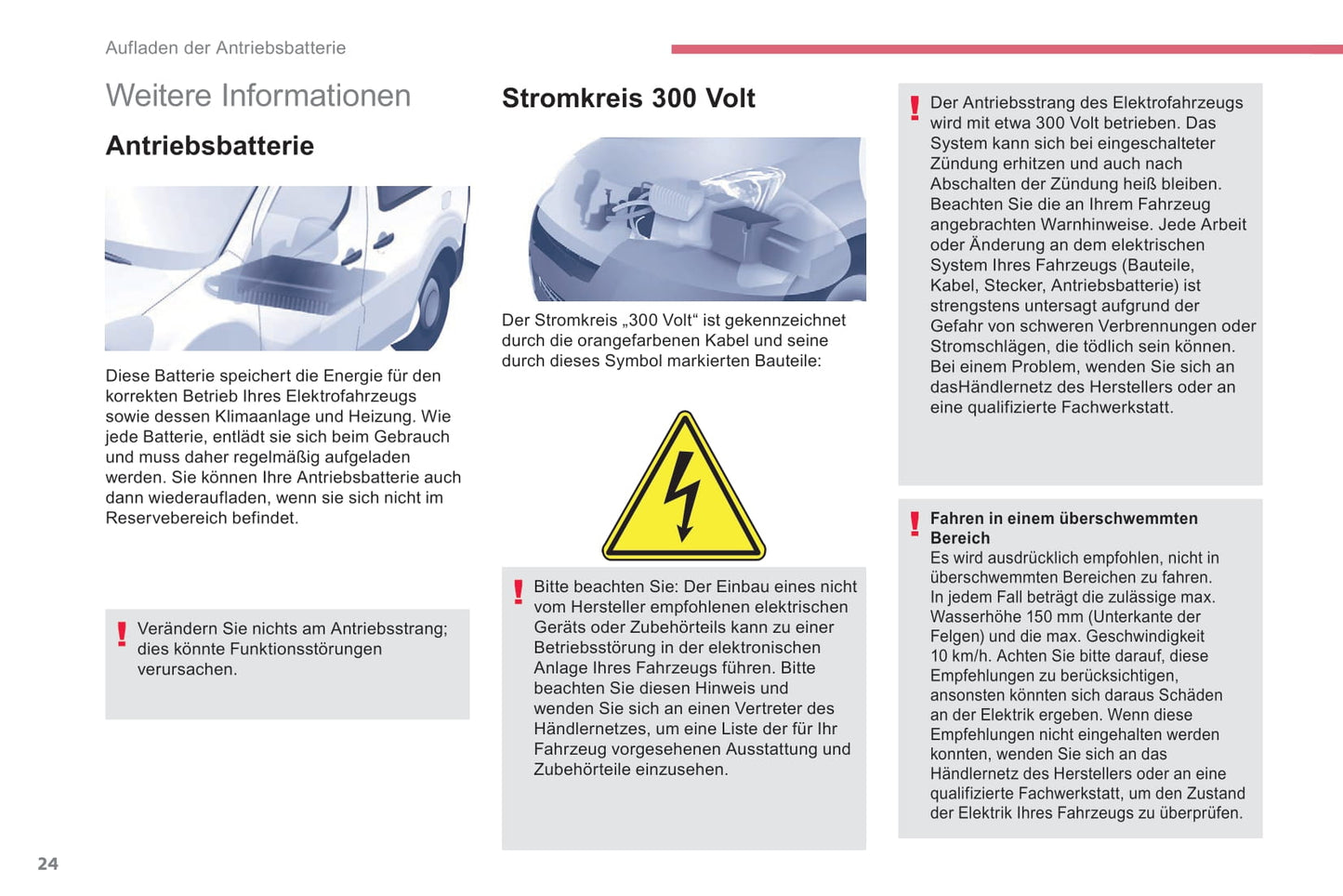 2016 Citroën e-Berlingo Multispace/Berlingo Electric Supplement Manual | German