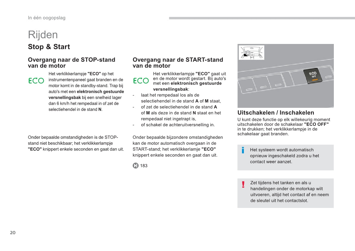 2013-2014 Peugeot 3008 Owner's Manual | Dutch