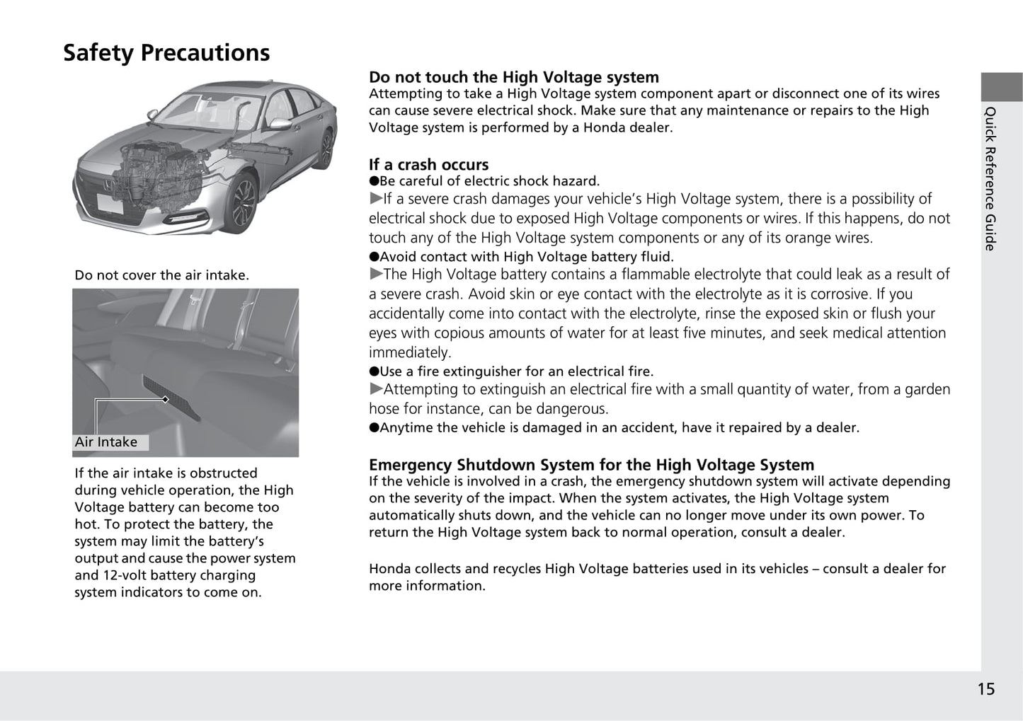 2018 Honda Accord Hybrid Owner's Manual | English