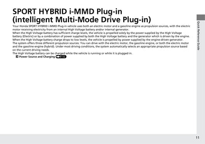 2021 Honda Clarity Plug-in Hybrid Owner's Manual | English