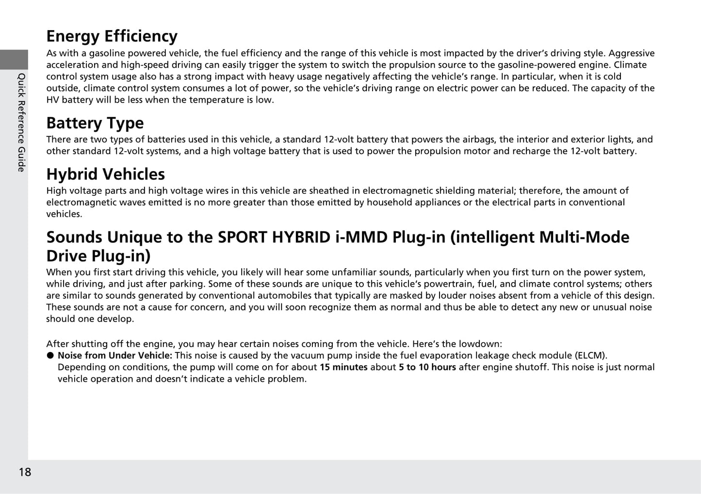 2021 Honda Clarity Plug-in Hybrid Gebruikershandleiding | Engels