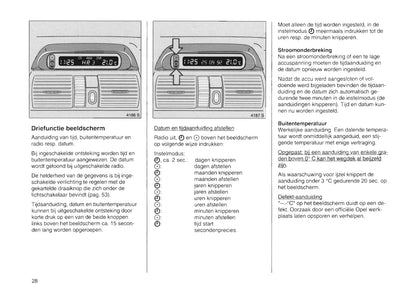1994-2000 Opel Tigra Owner's Manual | Dutch