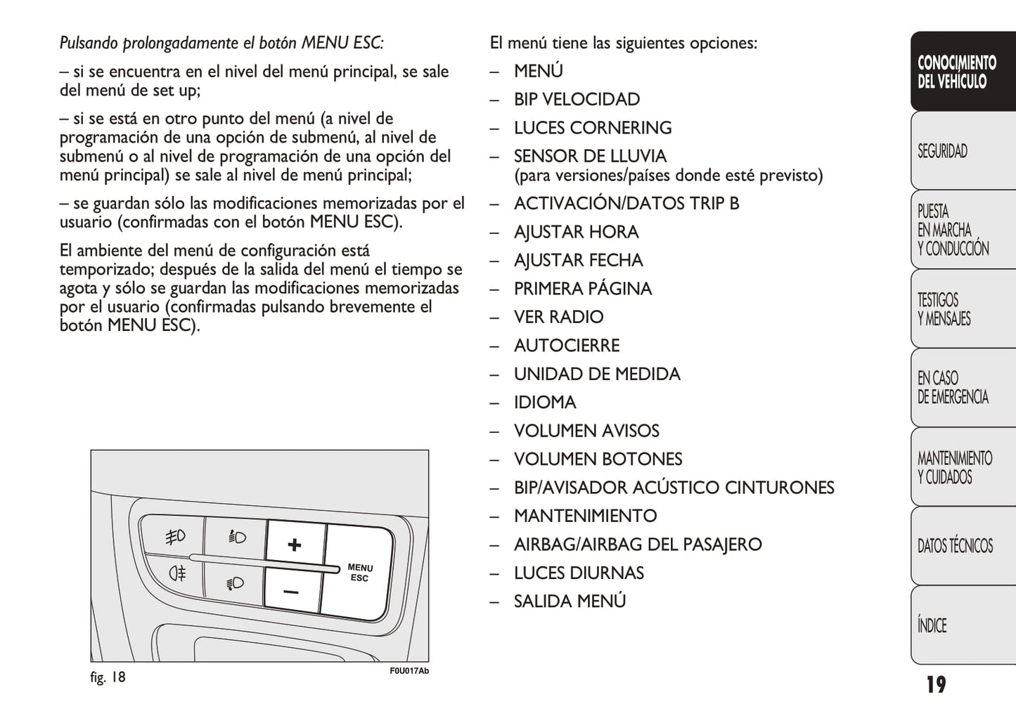 2009-2012 Abarth Punto Evo Gebruikershandleiding | Spaans
