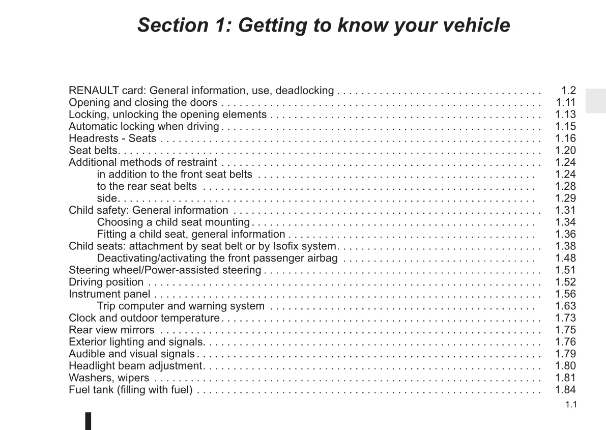 2015-2016 Renault Clio Owner's Manual | English