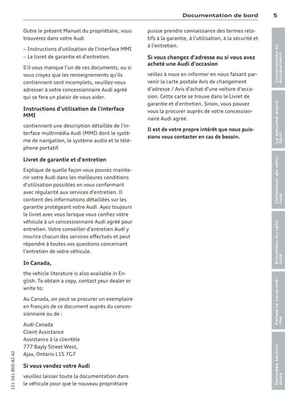 2011-2015 Audi Q3 Gebruikershandleiding | Frans