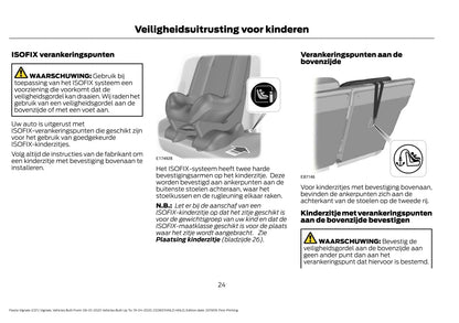 2020 Ford Fiesta Vignale Owner's Manual | Dutch