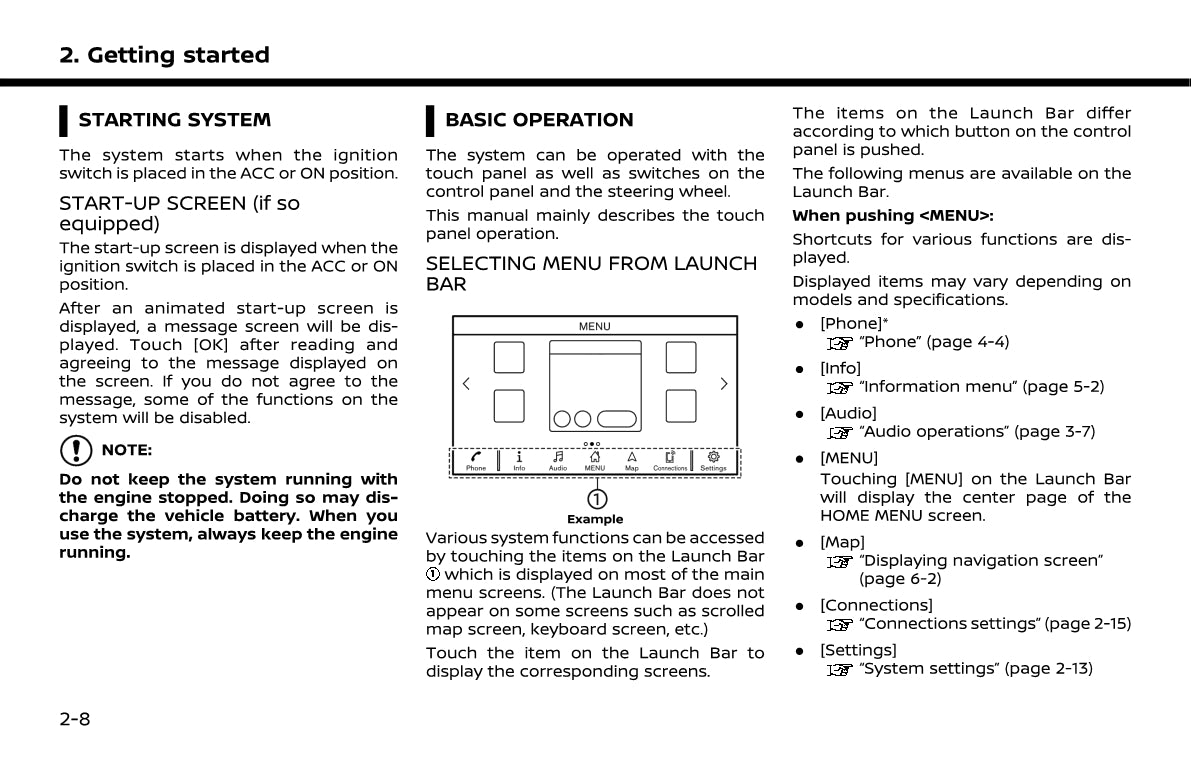 Nissan Connect Owner's Manual 2020