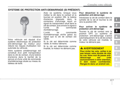 2007-2008 Kia Cerato Owner's Manual | French