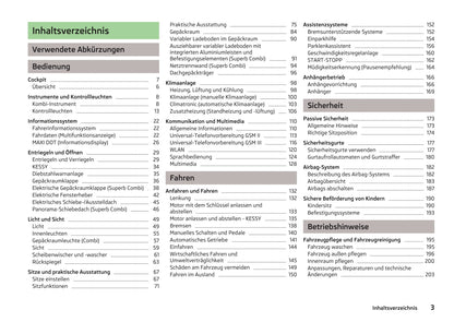 2013-2014 Skoda Superb Owner's Manual | German