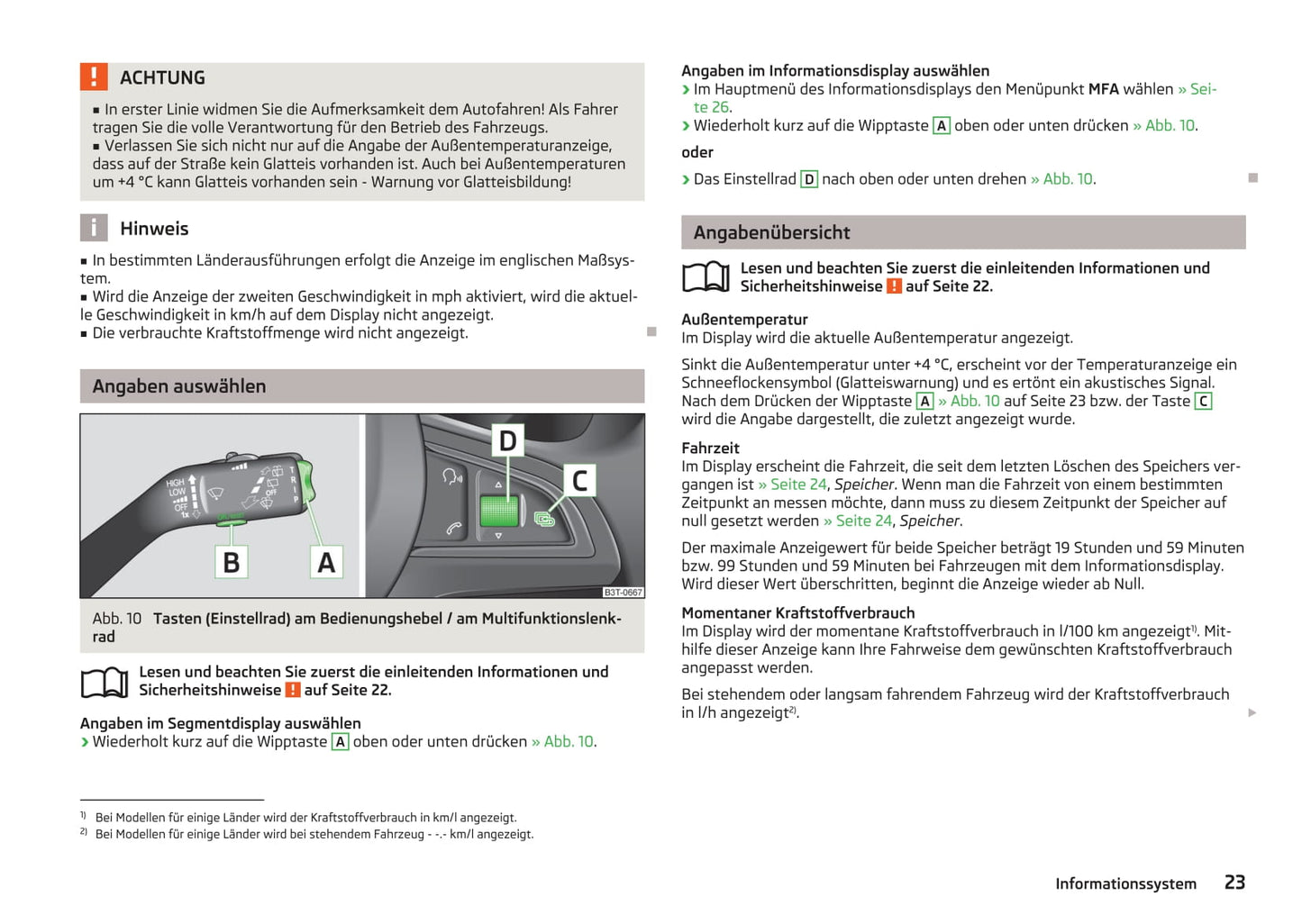 2013-2014 Skoda Superb Owner's Manual | German