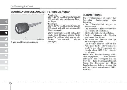 2006-2007 Kia Picanto Bedienungsanleitung | Deutsch