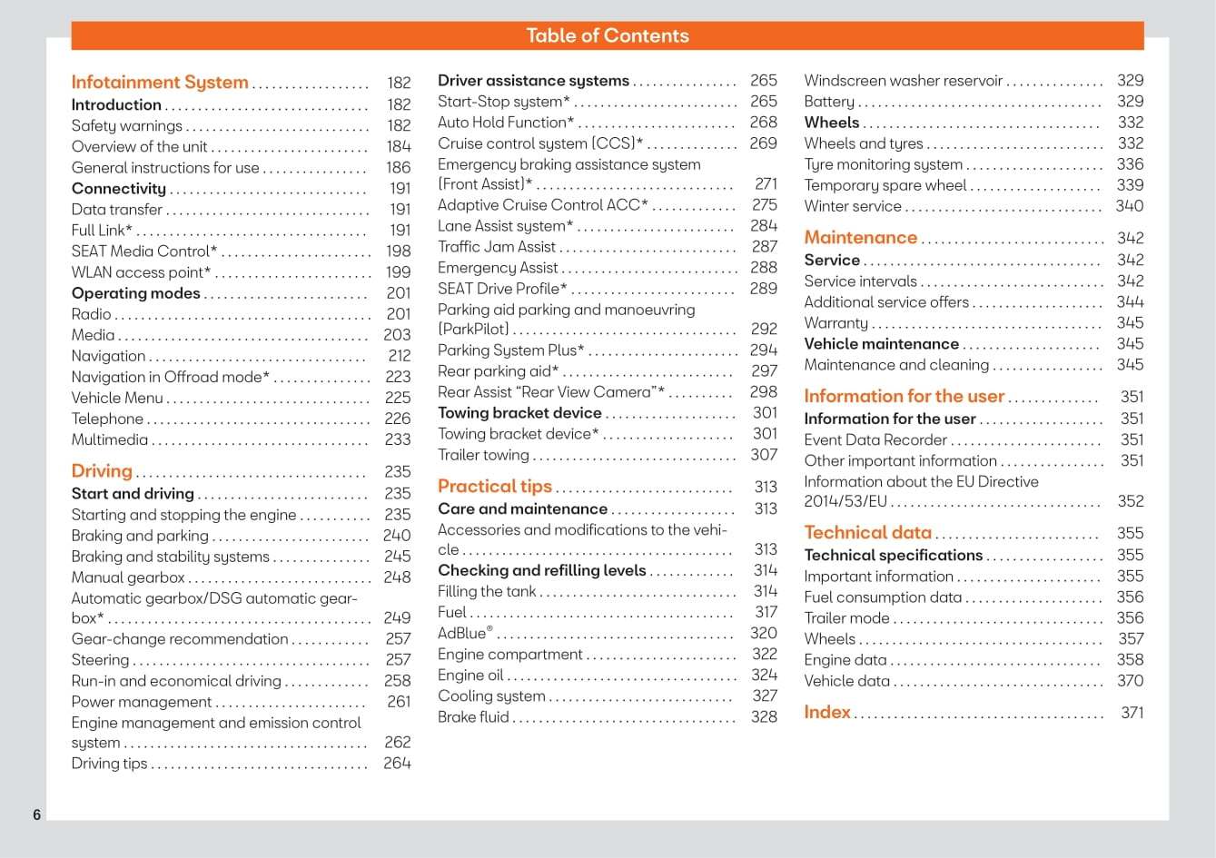 2017-2019 Seat Leon Owner's Manual | English