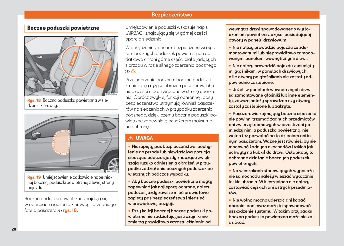 2021-2022 Seat Ibiza Owner's Manual | Polish