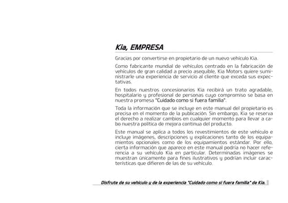 2018-2019 Kia Picanto Owner's Manual | Spanish