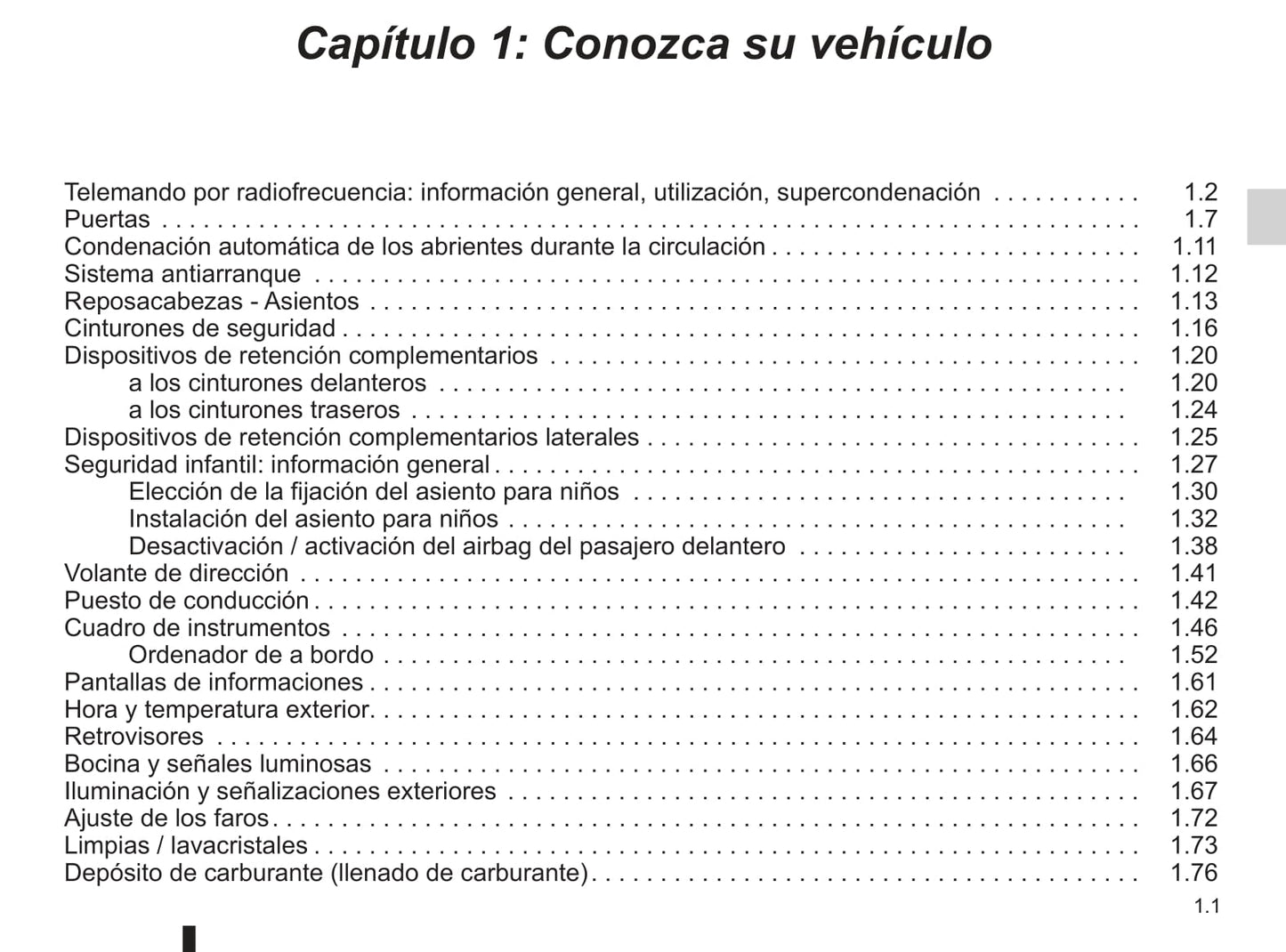 2012-2013 Renault Modus/Grand Modus Owner's Manual | Spanish