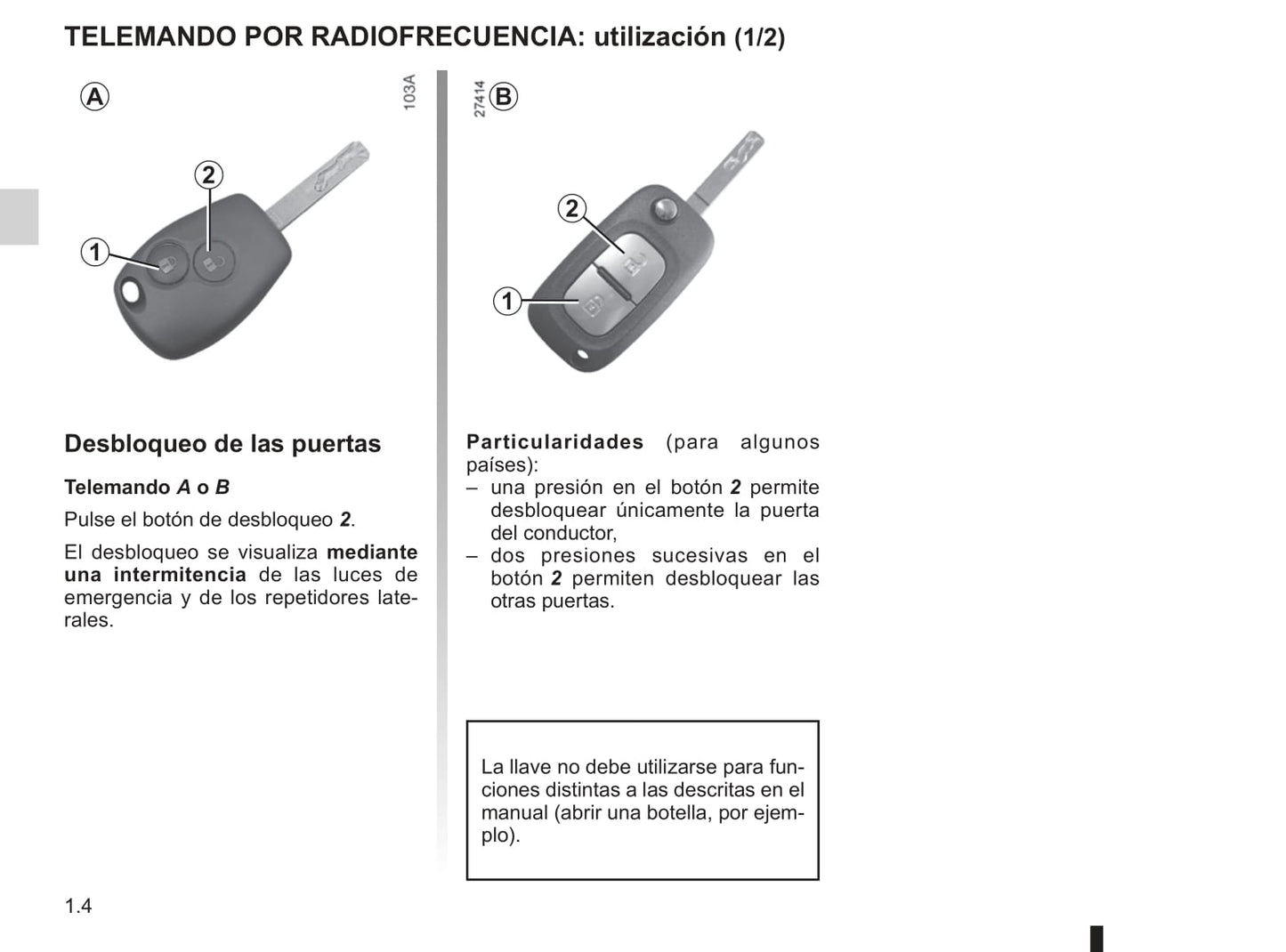 2012-2013 Renault Modus Gebruikershandleiding | Spaans