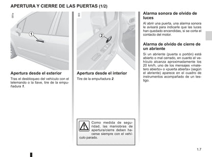 2012-2013 Renault Modus/Grand Modus Owner's Manual | Spanish