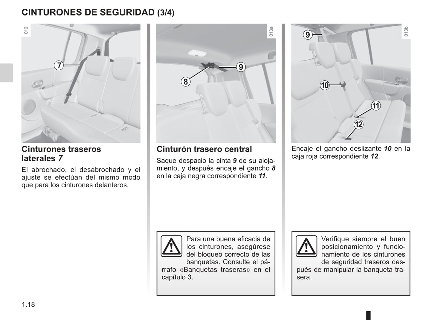 2012-2013 Renault Modus/Grand Modus Owner's Manual | Spanish