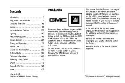 2021 GMC Sierra Gebruikershandleiding | Engels