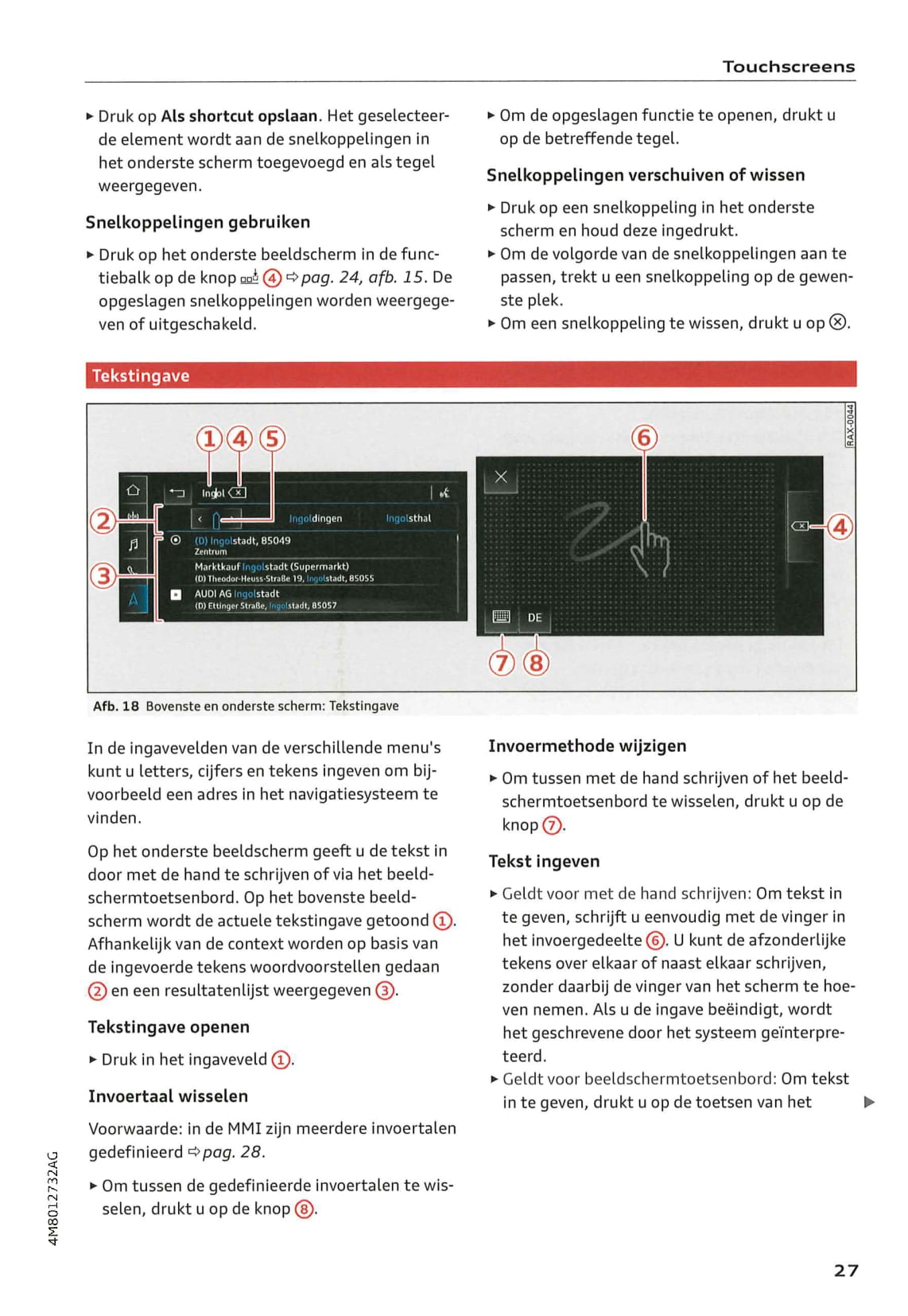2018-2023 Audi Q8 Gebruikershandleiding | Nederlands