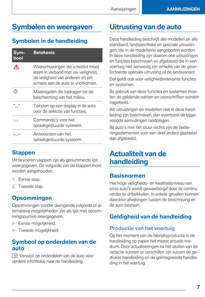 2019-2021 BMW 7-serie Gebruikershandleiding | Nederlands