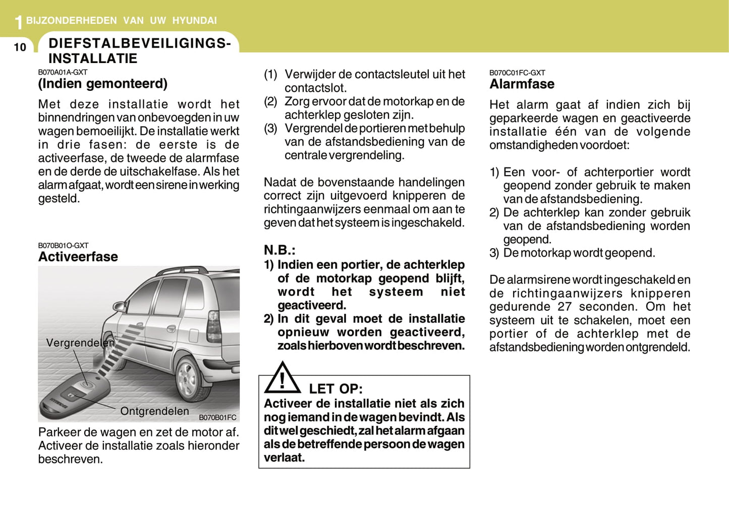 2006-2007 Hyundai Matrix Gebruikershandleiding | Nederlands