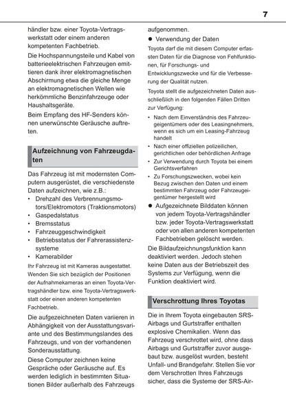 2022-2023 Toyota bZ4X Gebruikershandleiding | Duits