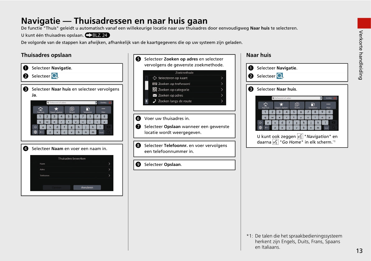 Honda HR-V E Navigatiesysteem Handleiding 2021 - 2023