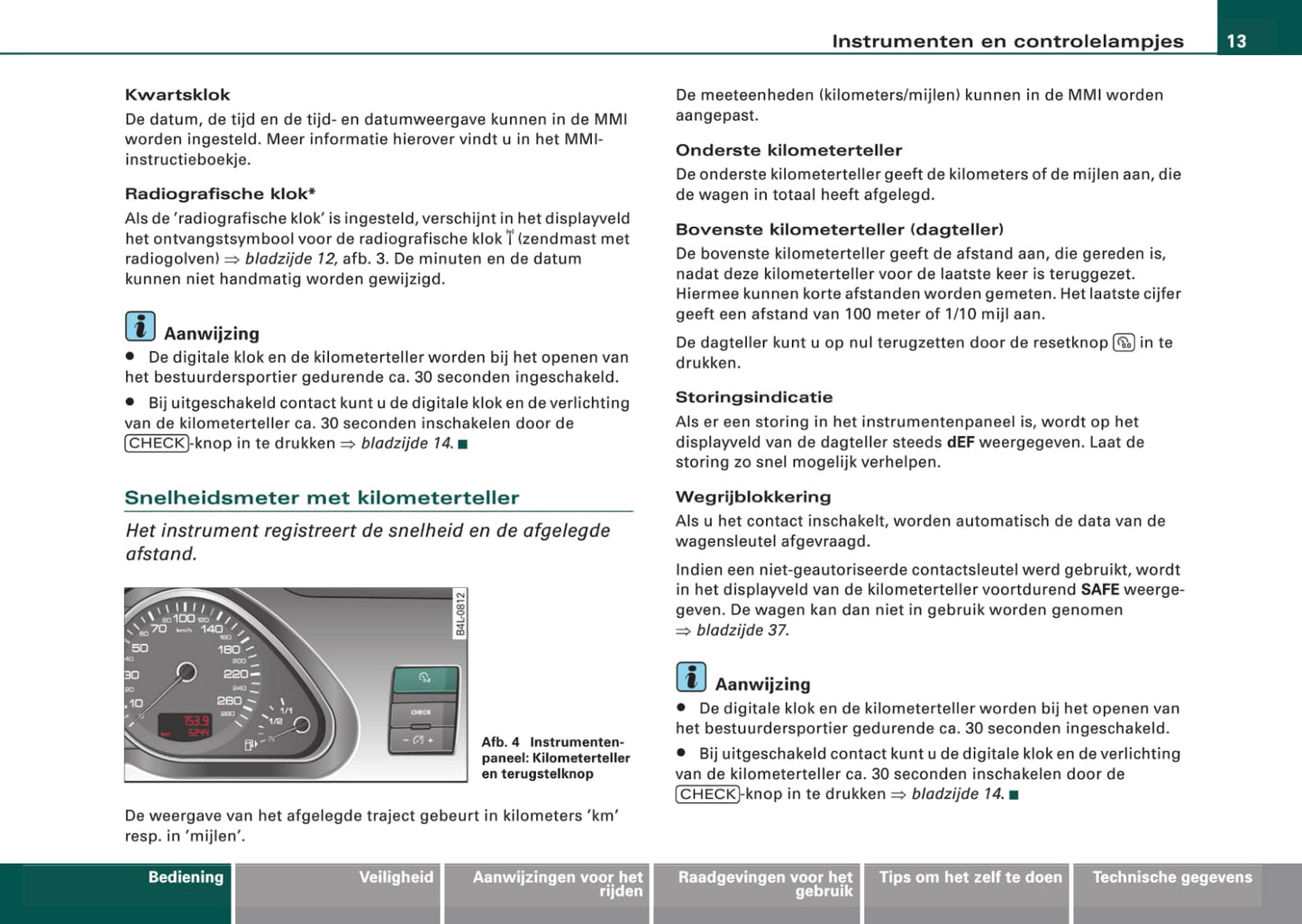 2008-2011 Audi A6 Gebruikershandleiding | Nederlands