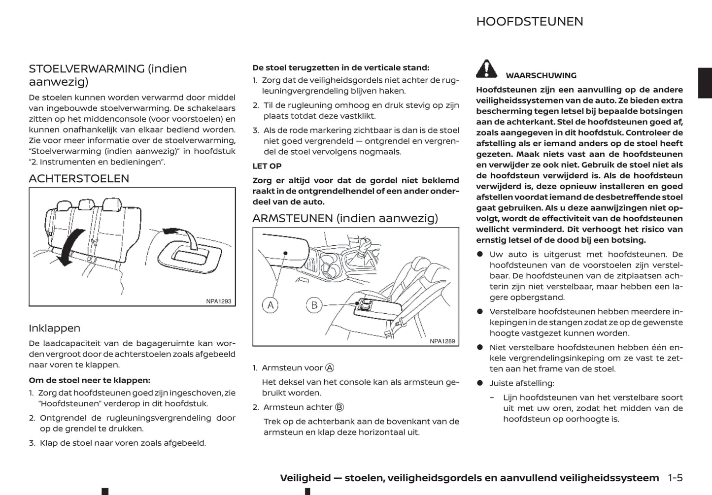 2019-2021 Nissan Qashqai Owner's Manual | Dutch