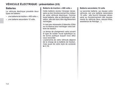 2019-2020 Renault Zoe Owner's Manual | French