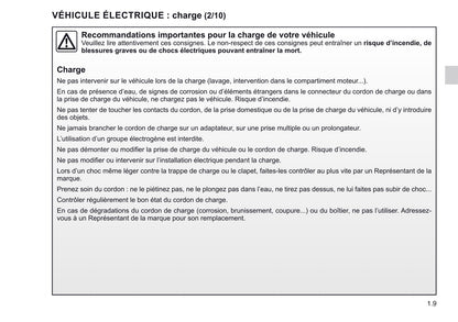 2019-2020 Renault Zoe Owner's Manual | French