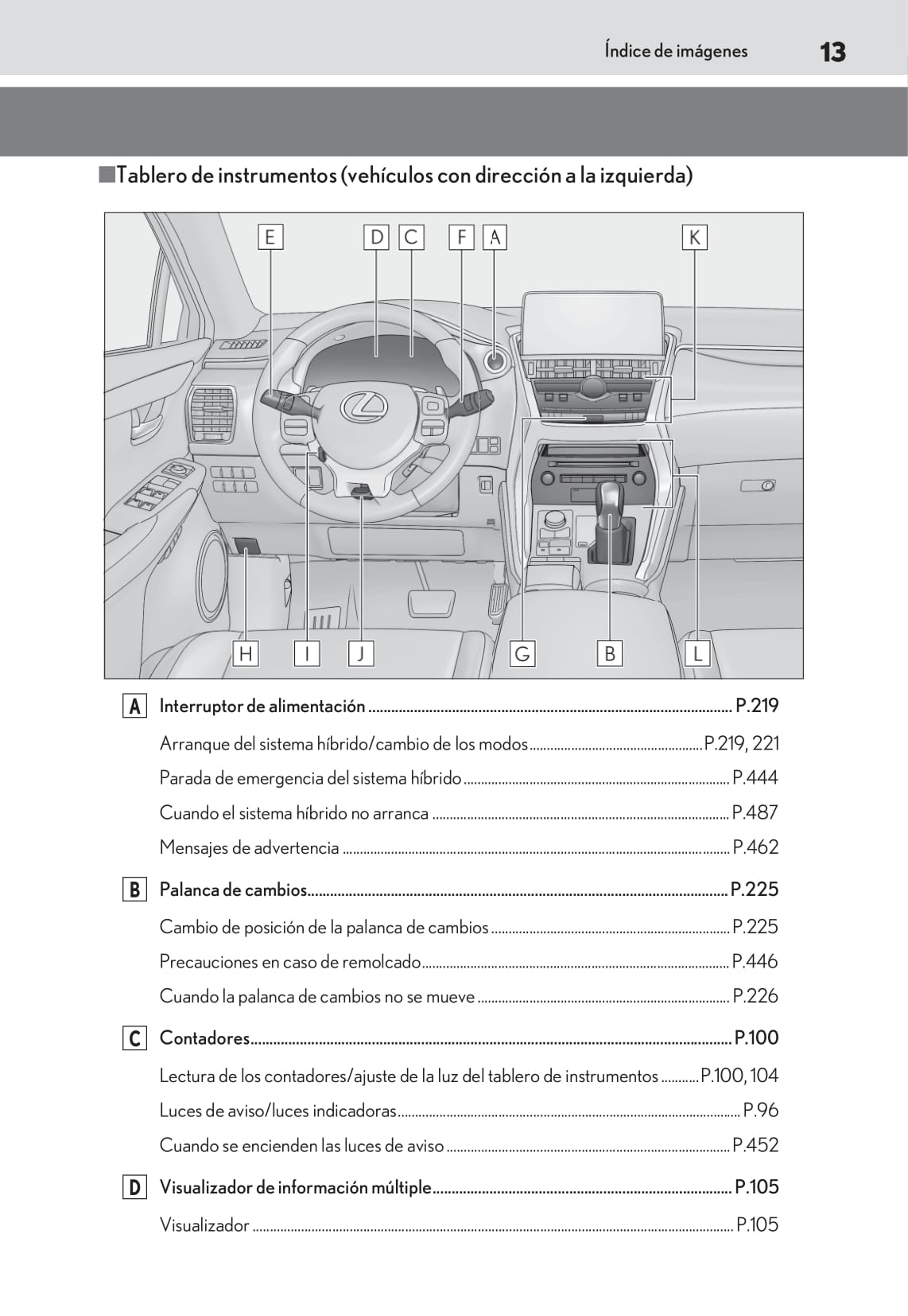 2018-2019 Lexus NX 300h Owner's Manual | Spanish