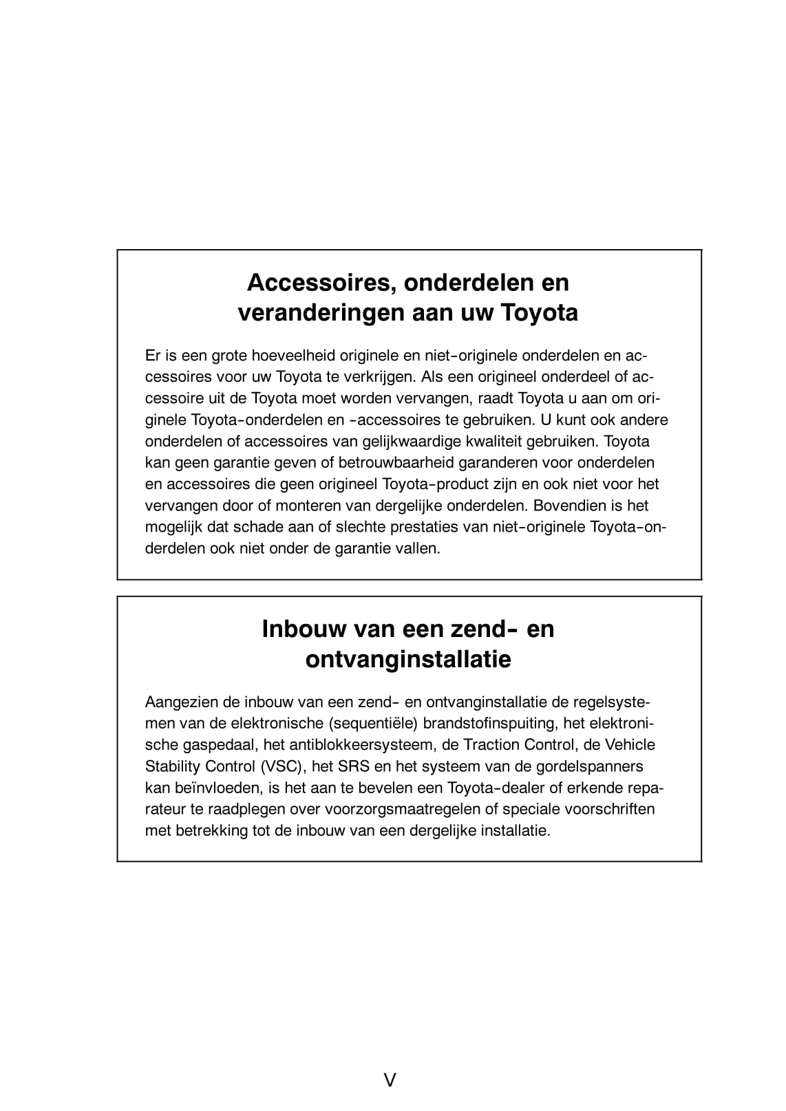 2005-2006 Toyota Yaris Owner's Manual | Dutch