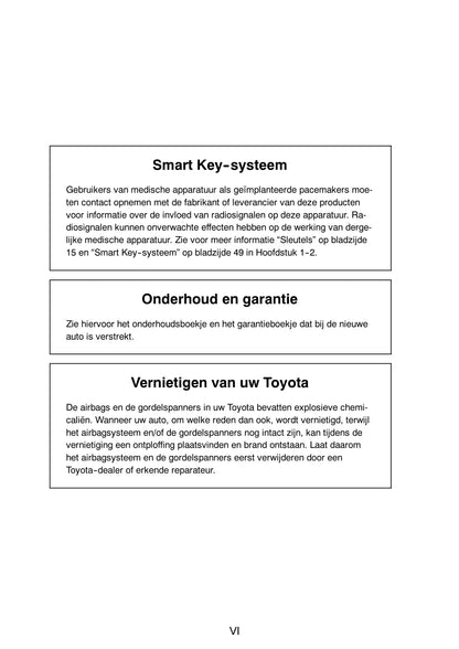 2005-2006 Toyota Yaris Owner's Manual | Dutch