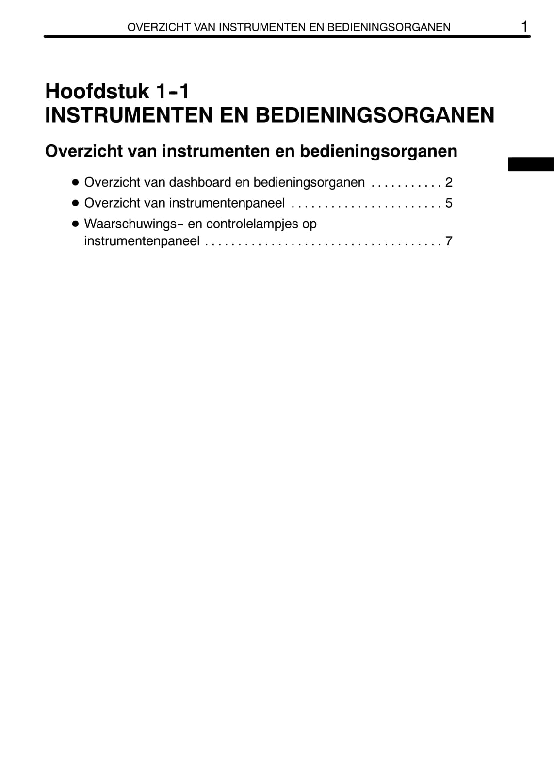 2005-2006 Toyota Yaris Owner's Manual | Dutch