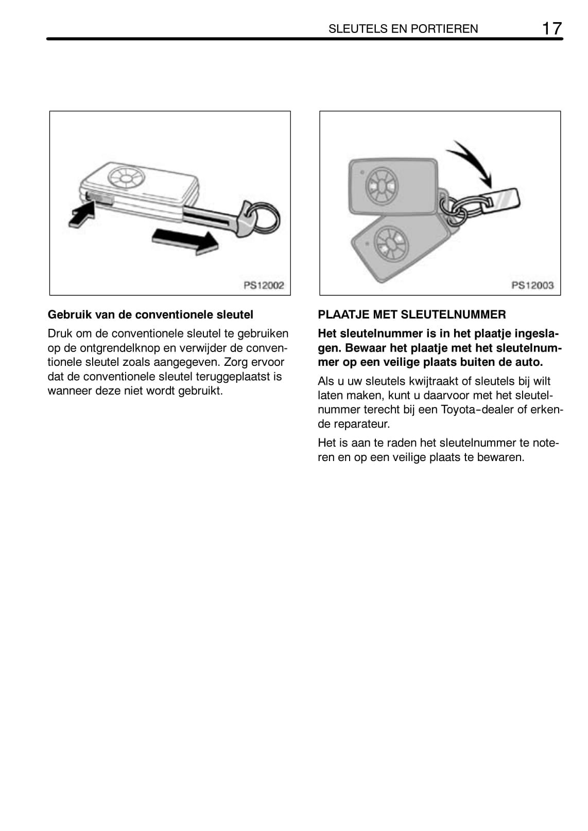 2005-2006 Toyota Yaris Owner's Manual | Dutch