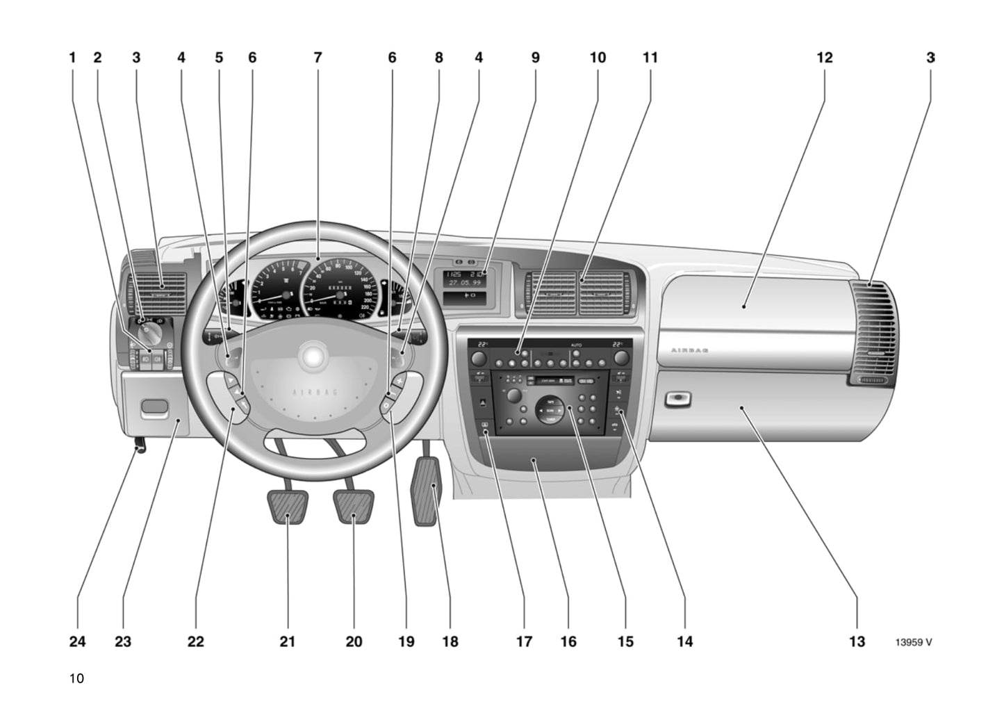 1999-2003 Opel Omega Owner's Manual | German