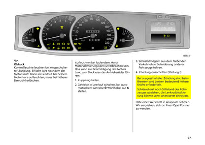 1999-2003 Opel Omega Owner's Manual | German