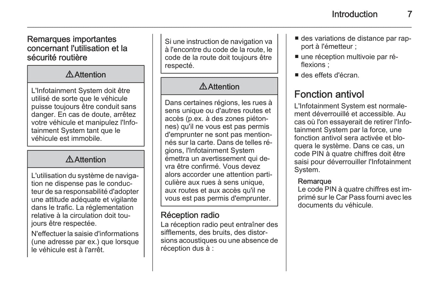 2015-2016 Opel Antara Owner's Manual | French