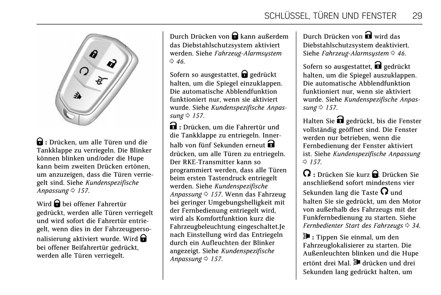 2017-2018 Cadillac XT5 Owner's Manual | German