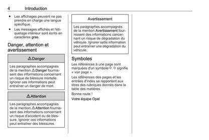 2019-2020 Opel Corsa Owner's Manual | French