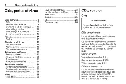 2019-2020 Opel Corsa Owner's Manual | French