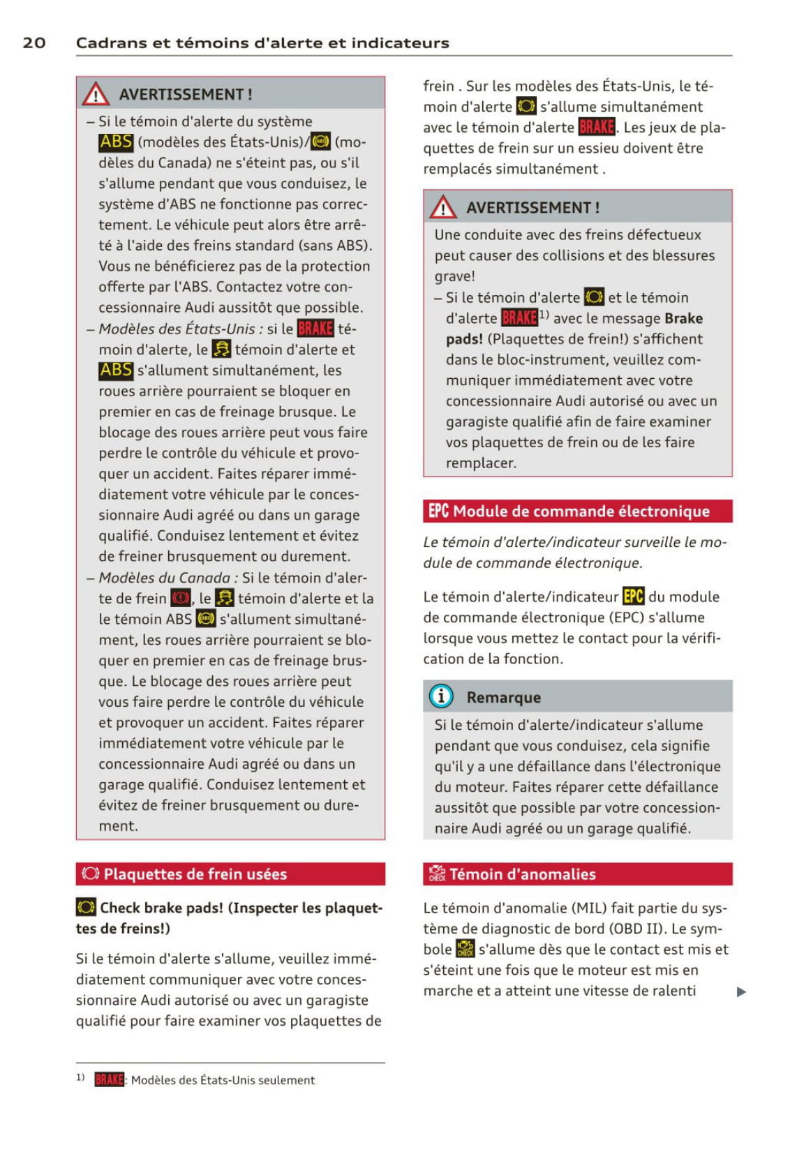 2014 Audi R8 Spyder Owner's Manual | French