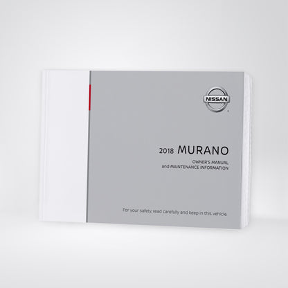 2018 Nissan Murano Gebruikershandleiding | Engels