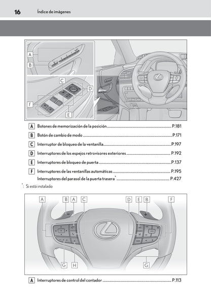 2018-2020 Lexus LS 300h Gebruikershandleiding | Spaans