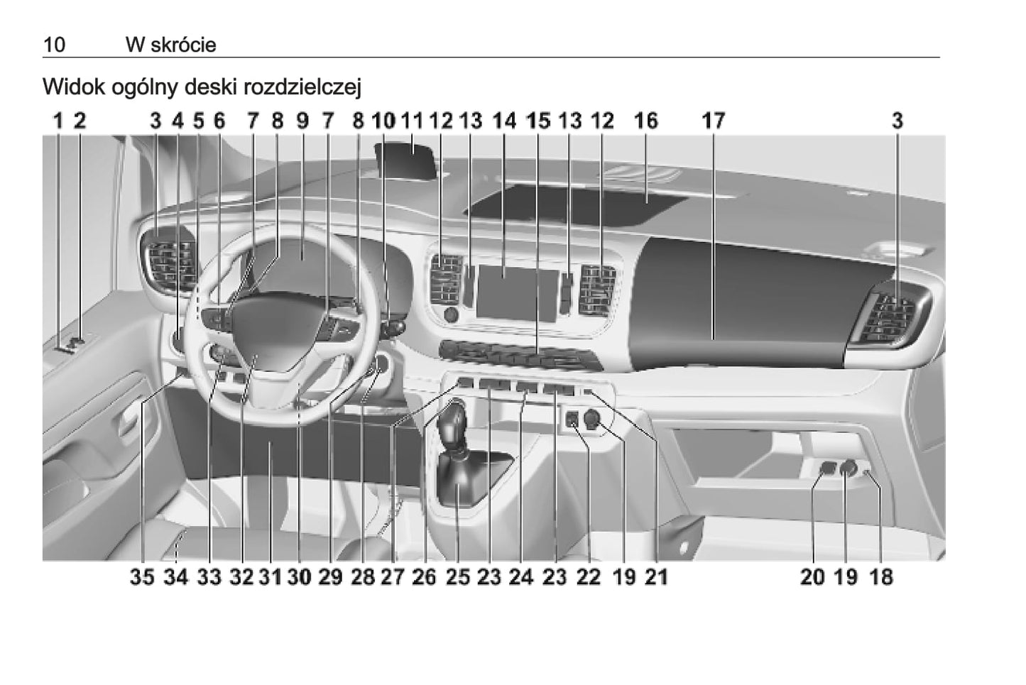 2020 Opel Vivaro Owner's Manual | Polish