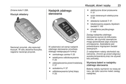 2020 Opel Vivaro Owner's Manual | Polish